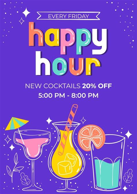 Adding a Theme to Your Happy Hour Poster