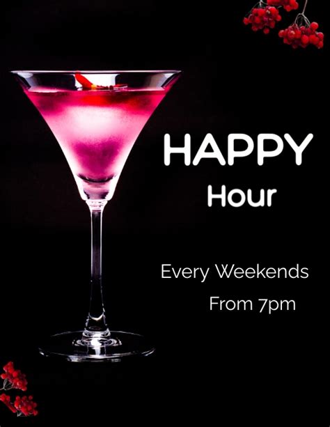 Customizable Happy Hour Template