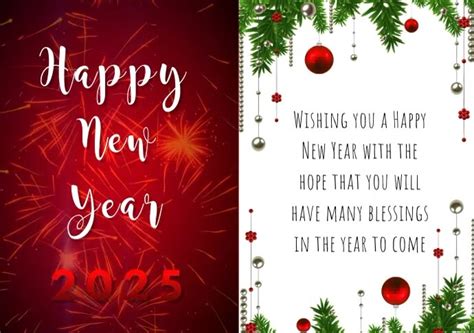 Happy New Year Greeting Card Template