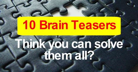 Hard brain teasers