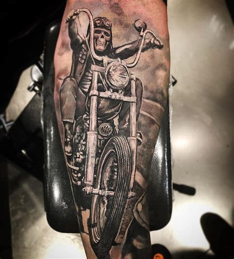 Harley Davidson Motorcycle Tattoo