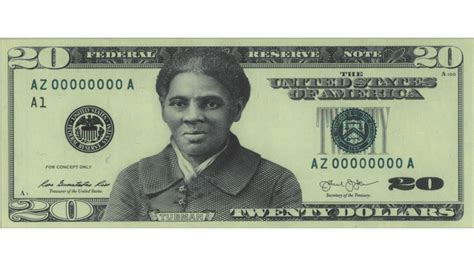 Design of the new $20 bill featuring Harriet Tubman