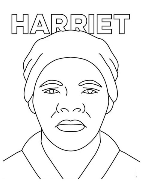 Harriet Tubman coloring page