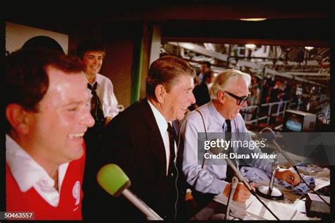 Harry Caray in the broadcast booth