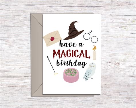 Harry Potter Birthday Card Printable 7