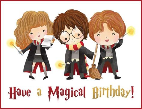 Harry Potter Birthday Card Printables for Adults