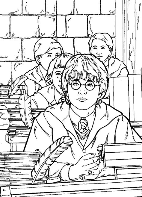 Harry Potter coloring pages for adults