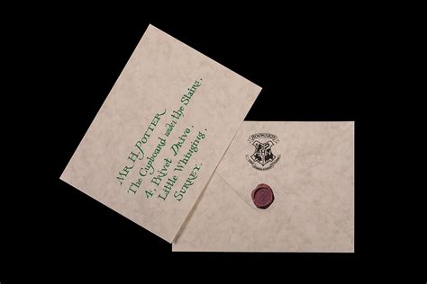 Harry Potter envelope designs featuring the Hogwarts Express