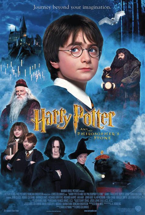 Harry Potter poster featuring the Hogwarts crest