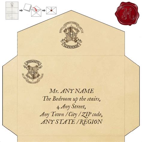 Customizable Harry Potter envelopes for fans