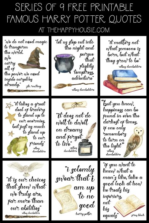 Harry Potter Printable Quotes Journaling