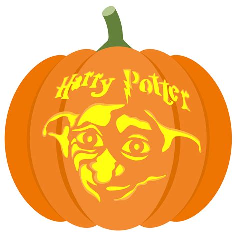 Harry Potter Pumpkin Carving Template Design