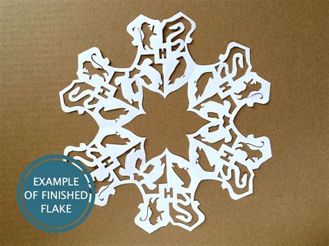 Harry Potter Snowflakes Hogwarts