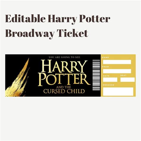 Harry Potter Ticket Template 1