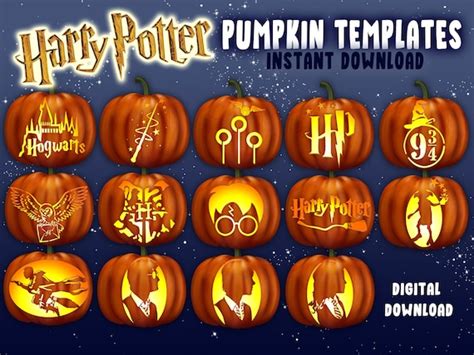 Harry Potter Wand Pumpkin Carving Template