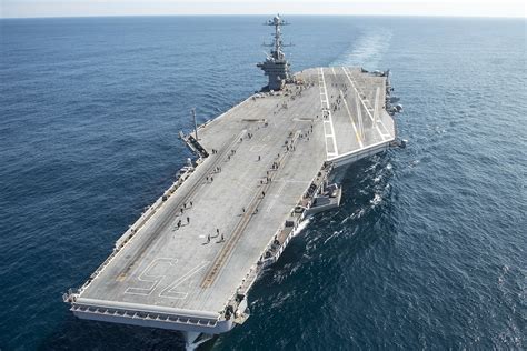 Harry S Truman Aircraft Carrier Anchored at Sea