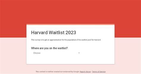 Harvard Waitlist Process Timeline