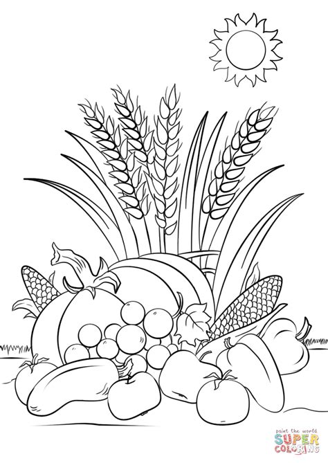 Free Harvest Coloring Pages Printable For Kids