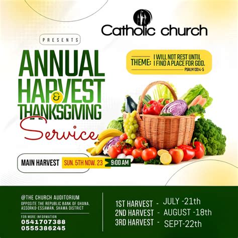 Harvest Flyer Template