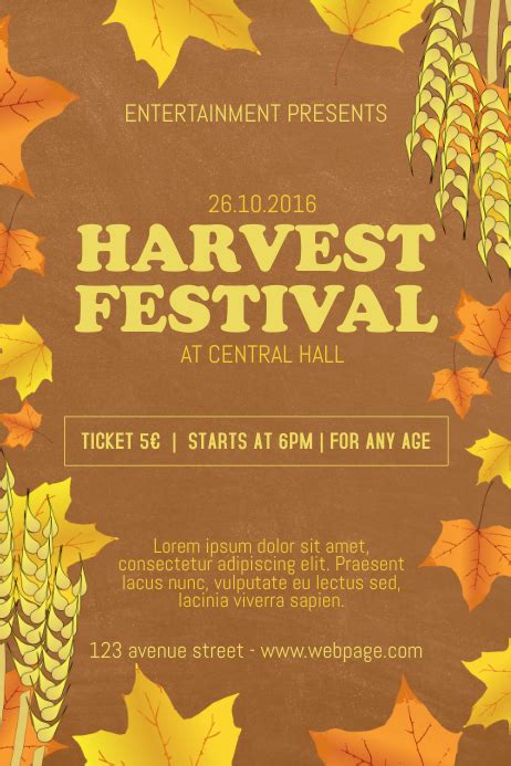 Harvest Hoedown Flyer Template