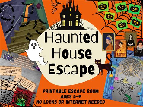 Haunted mansion escape room printable