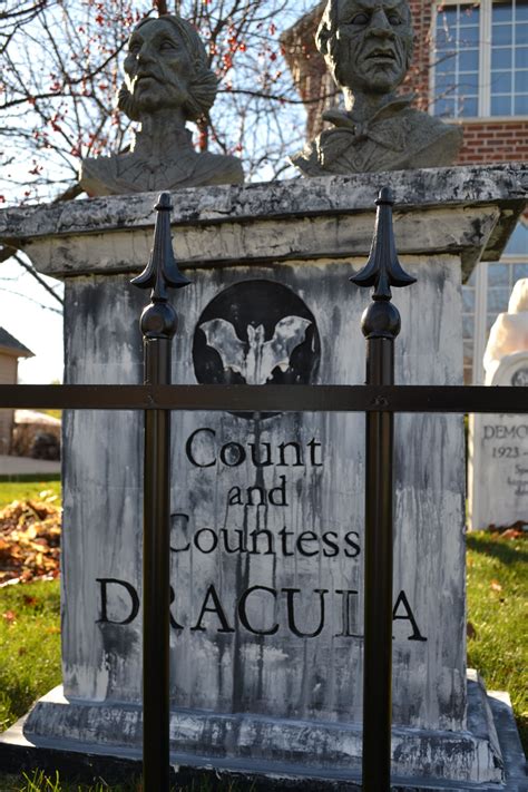 Dracula Haunted Mansion Tombstones