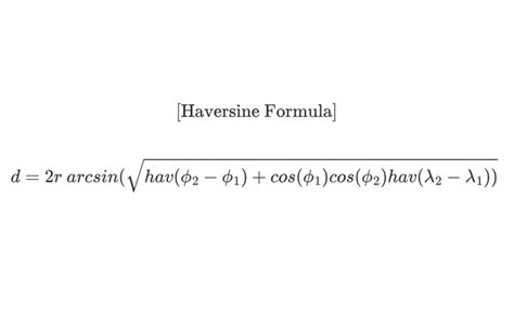 Haversine Formula in Google Sheets