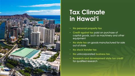 Hawaii Tax Incentives