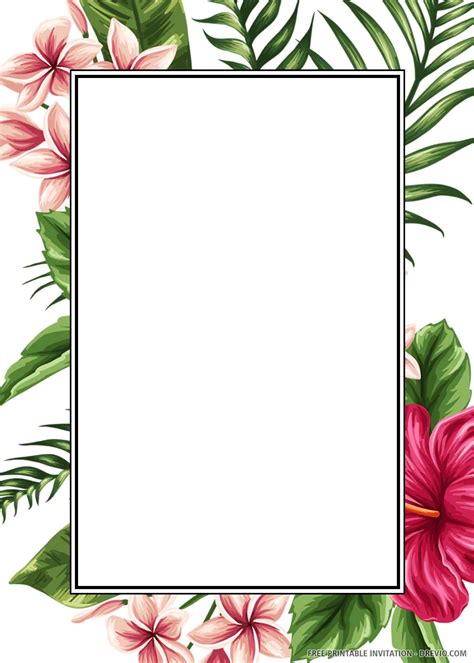 Hawaiian flower template designs for weddings