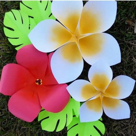 Hawaiian flower template techniques