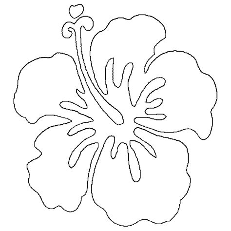 Hawaiian Flowers Printable Templates and Uses