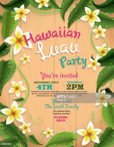 Hawaiian Invitation Templates 10