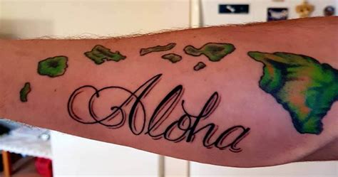 Hawaiian Islands tattoo gallery