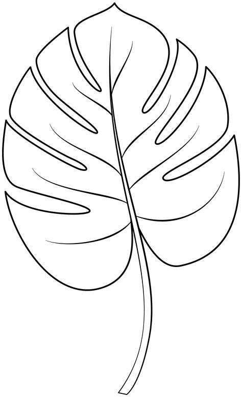 Hawaiian Leaf Template 3