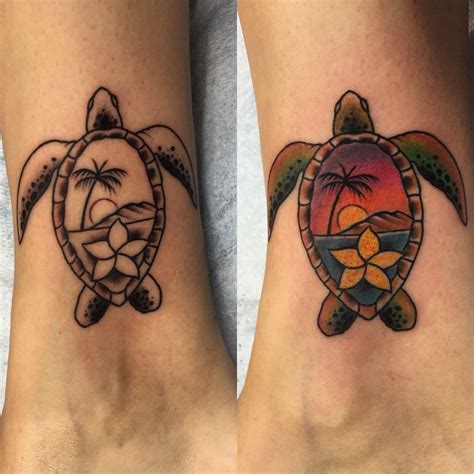 Hawaiian Turtle Tattoo Designs