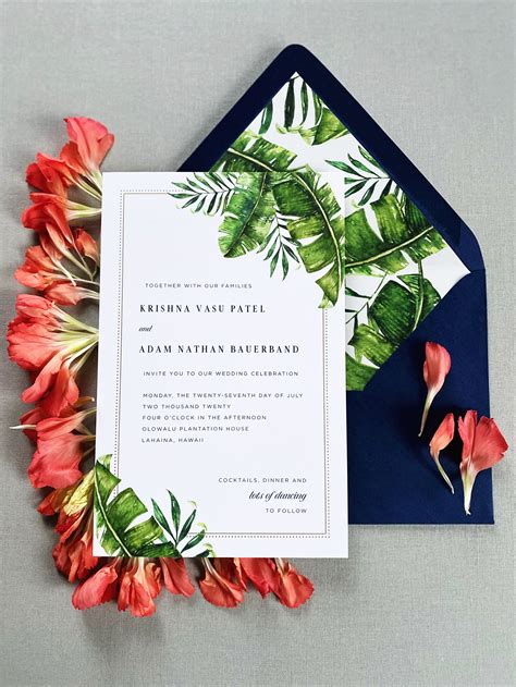 Hawaiian Wedding Invitations