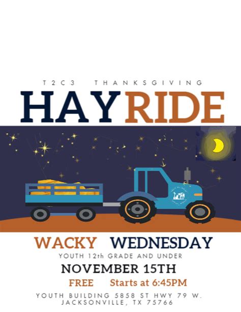 Hayride Flyer Template