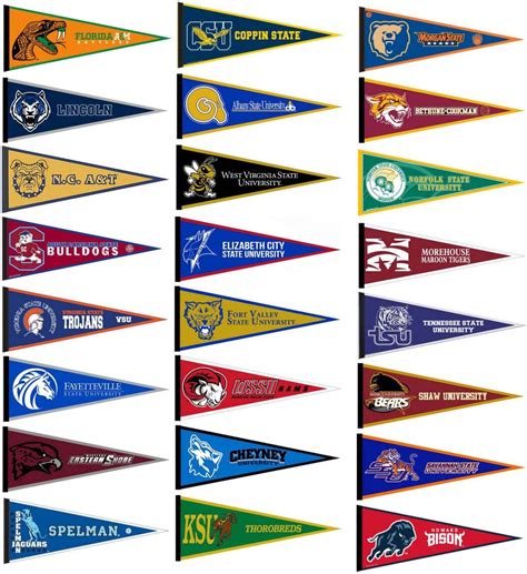 Customizable HBCU Pennant Template