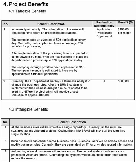 Headcount Justification Template Structure