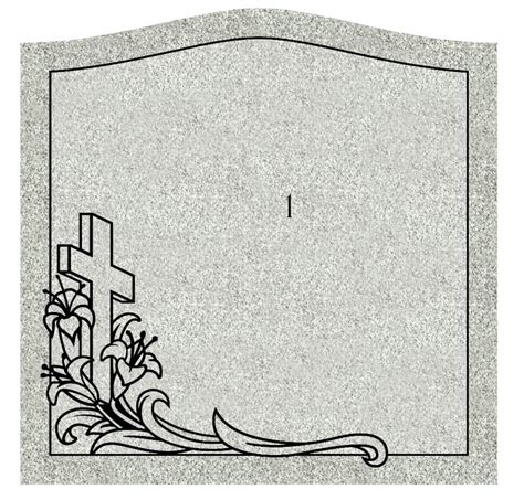 Headstone design template