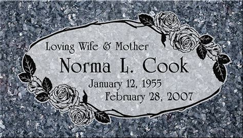 Headstone design template