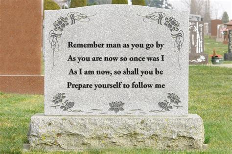 Headstone inscriptions