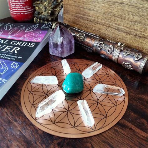 Healing Crystal Grid Template