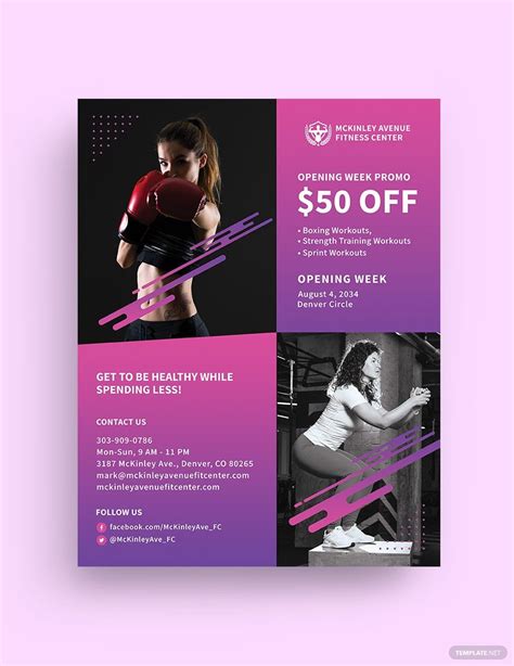 Health and Fitness Flyer Template