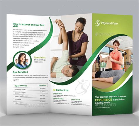 Health and Wellness Tri-Fold Brochure Template