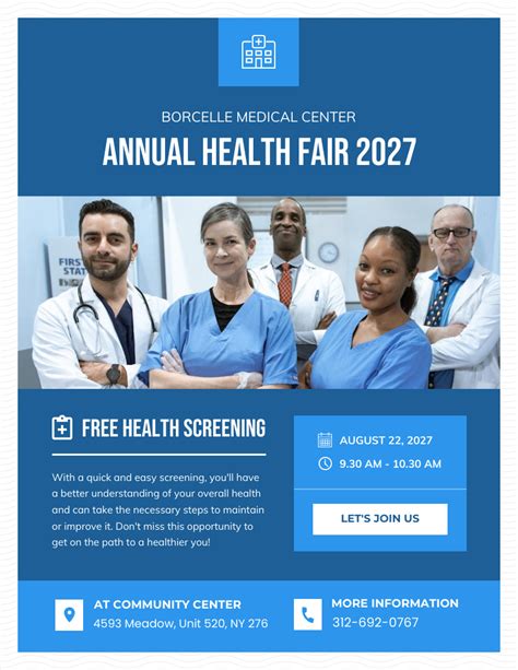 Health Fair Flyer Template 3