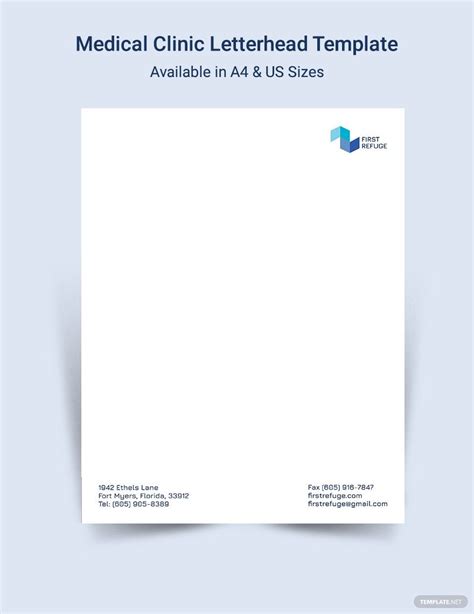 Healthcare Facility Letterhead Template