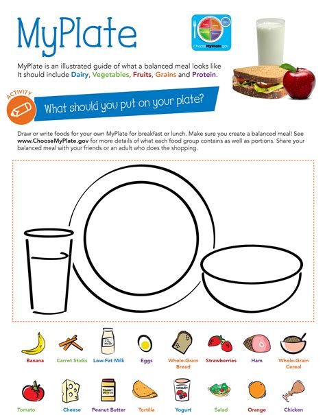 Healthy Eating Worksheets for Kids