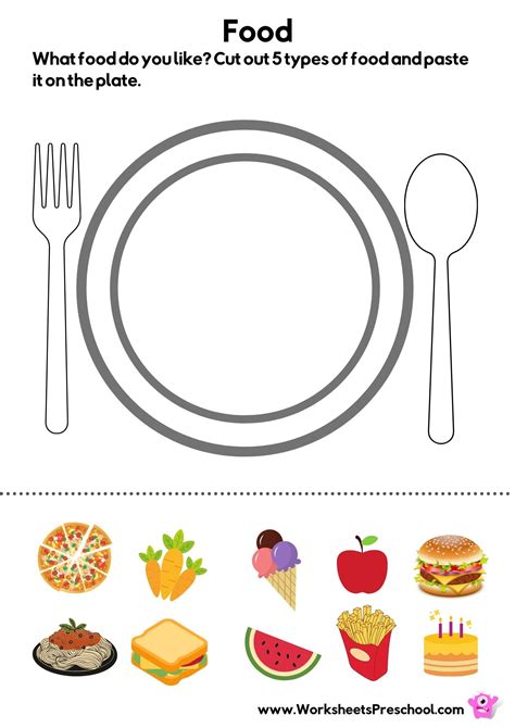 Healthy Food Worksheet for Preschool