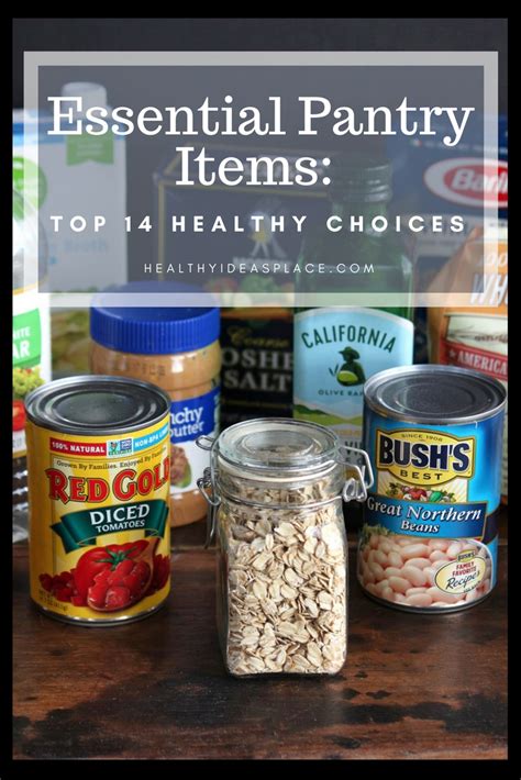 Healthy pantry choices